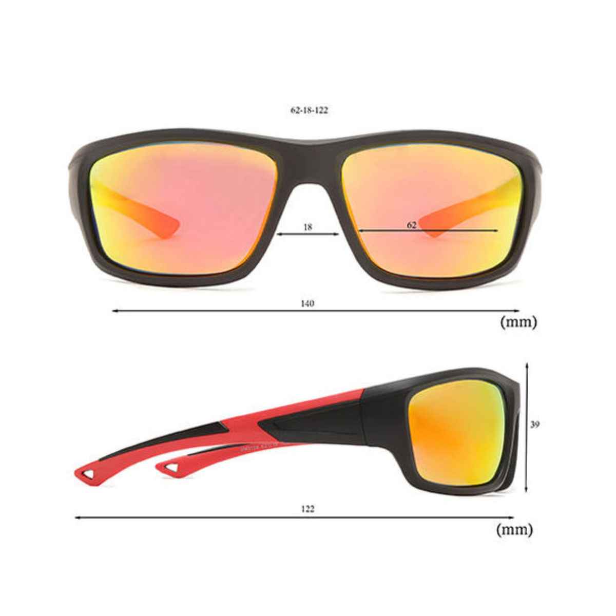 Specsmakers Unisex Solid Sunglasses | Black - L