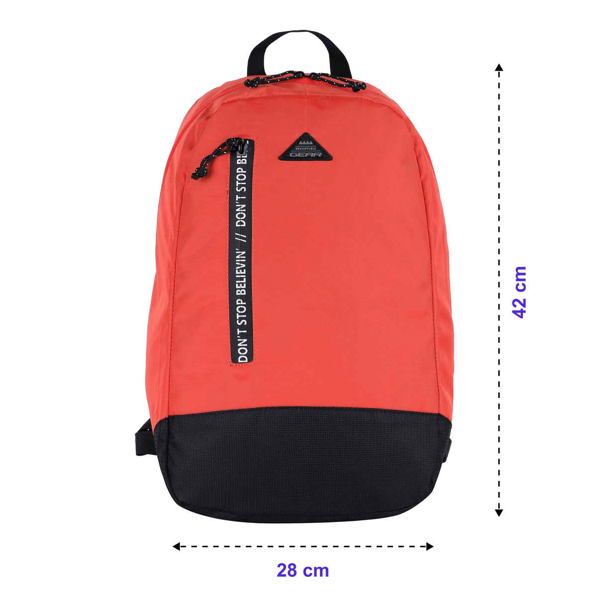 Gear Unisex Solid Polyester 16 L Backpack | Assorted - M