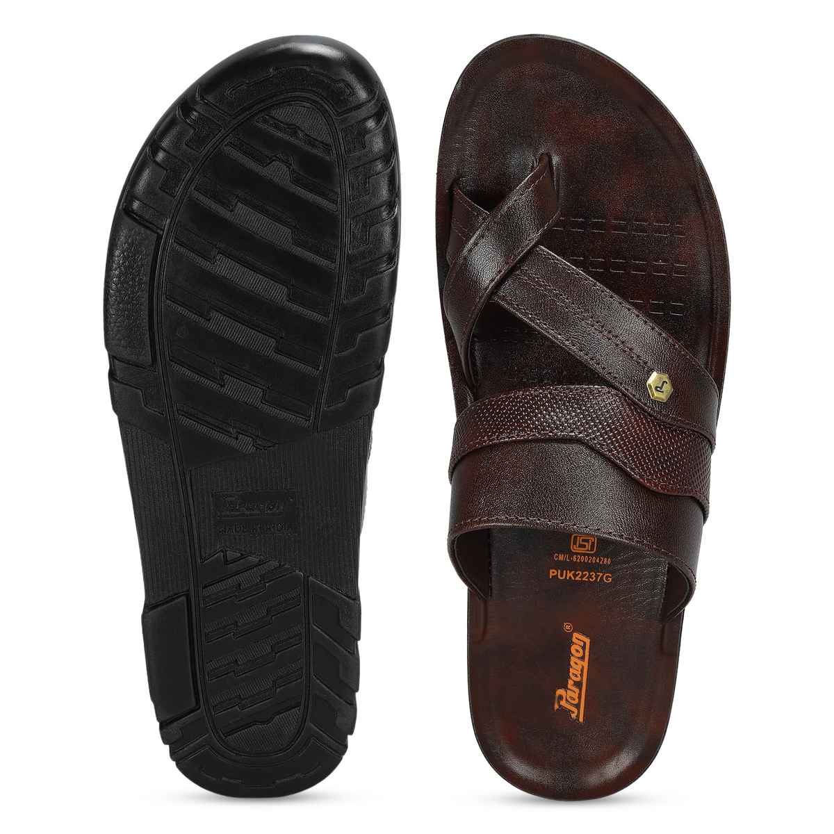 Paragon Men's Brown Pu Sandals PUK2237G UK 10