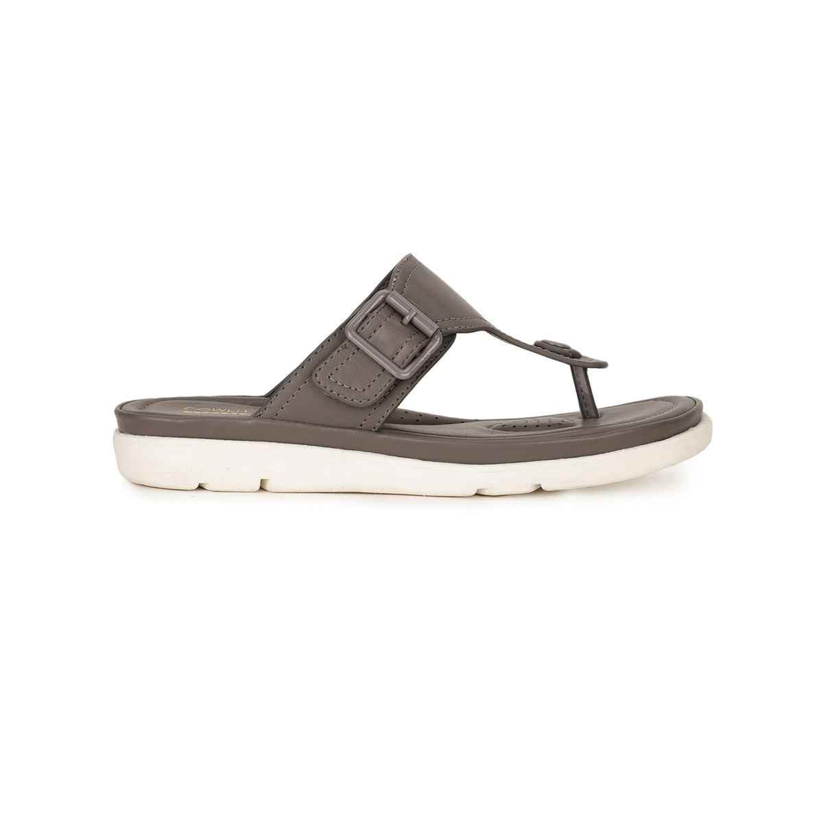 Bata Comfit Grey Sandal For Women | UK 4