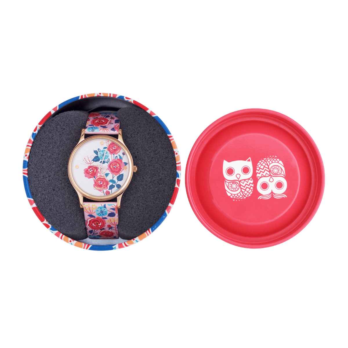 Chumbak Women's PU Round Analog Watch | Teal