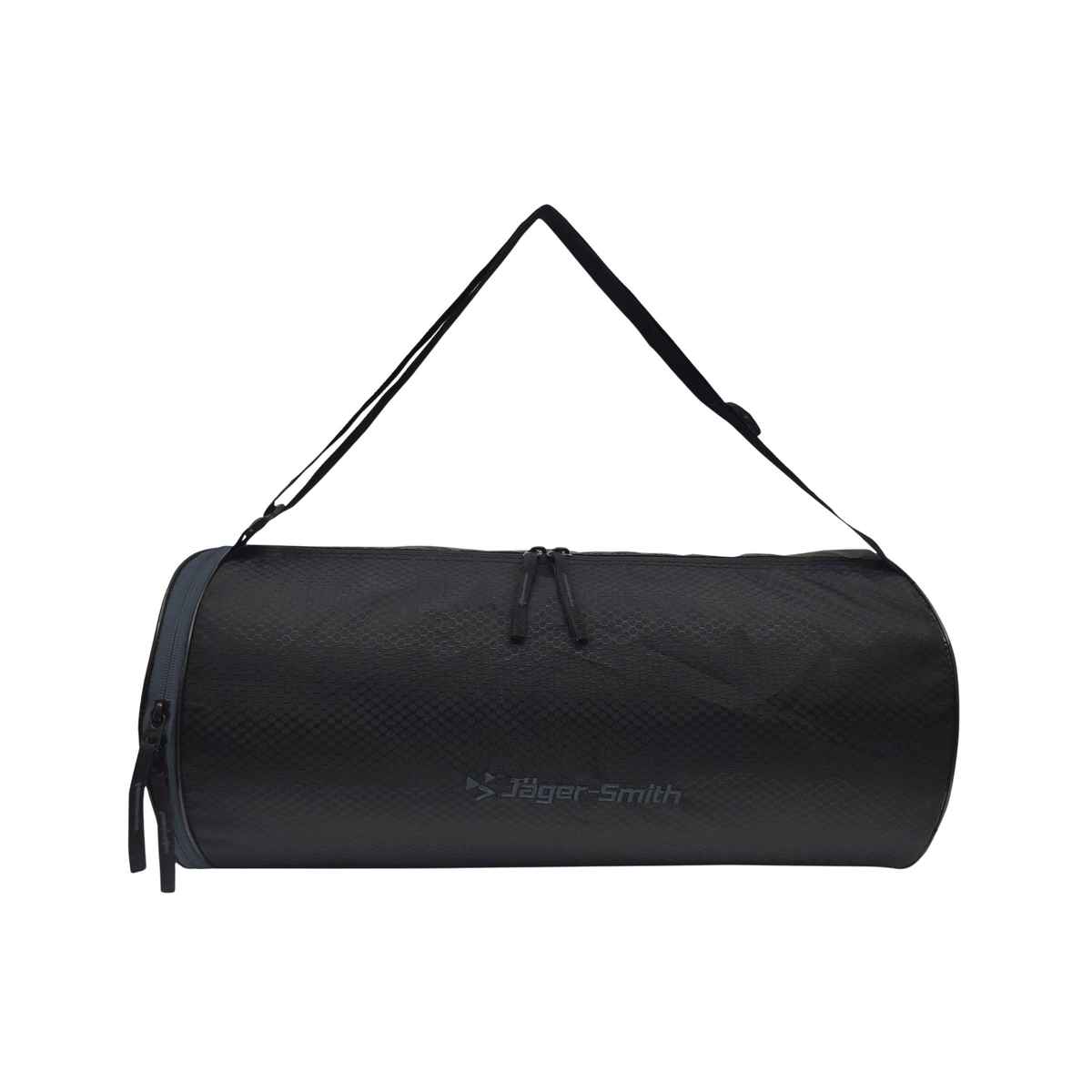 Jager-Smith Unisex Solid Polyester 23 L Gym Bag | Black and Grey