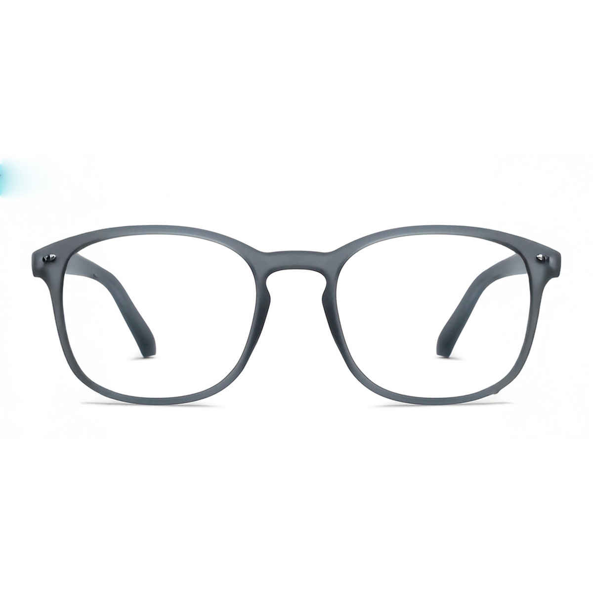 Lenskart Hustlr Unisex Solid Plastic Computer Glasses | Greystone - L
