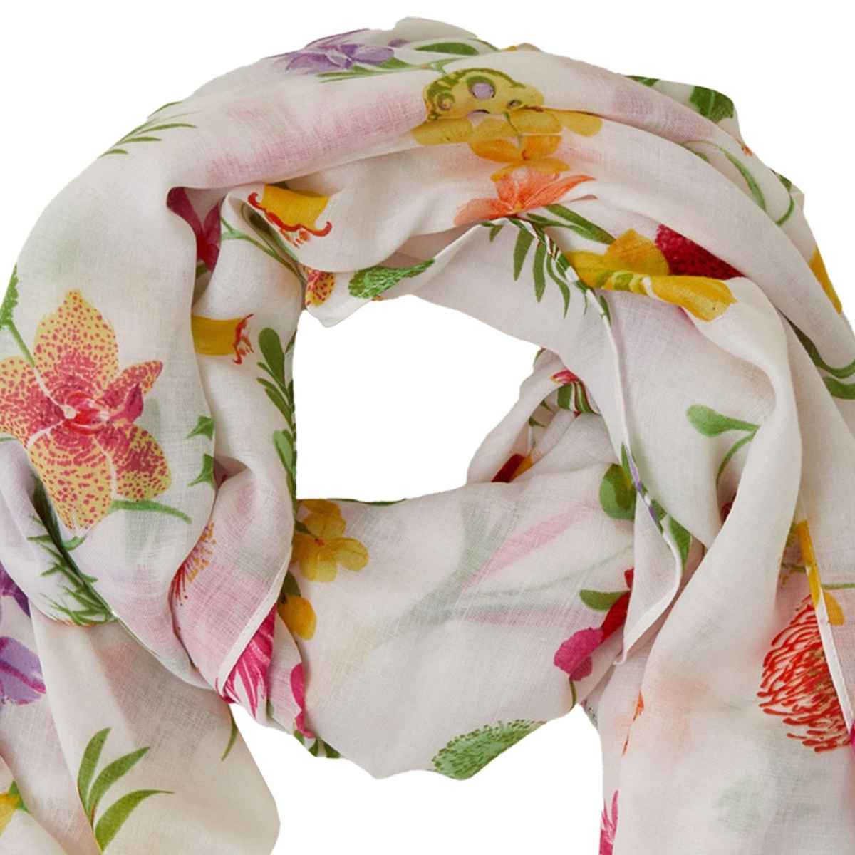 Accessorize London Women's Wild Flower Print Scarf | Multicolorcolour