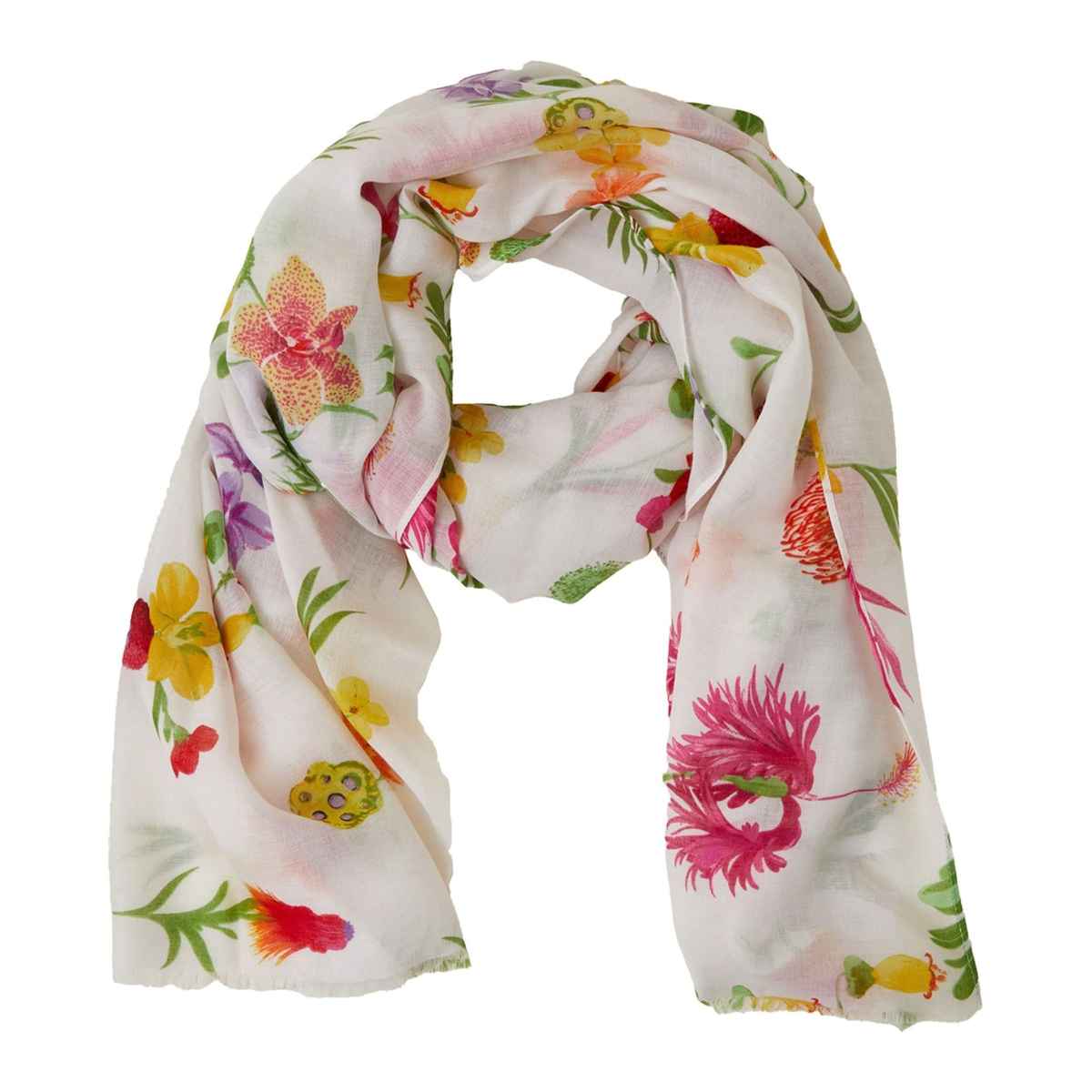 Accessorize London Women's Wild Flower Print Scarf | Multicolorcolour