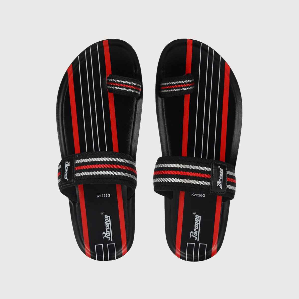 Paragon Men's Black Pu Slippers PUK2226G UK 8