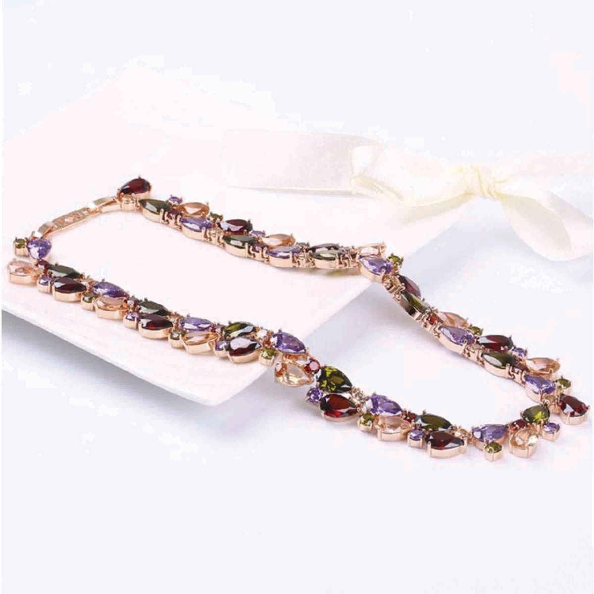 Youbella Aaa Swiss Zircon Necklace Jewellery For Women And Girls(Ybnk - 5626)