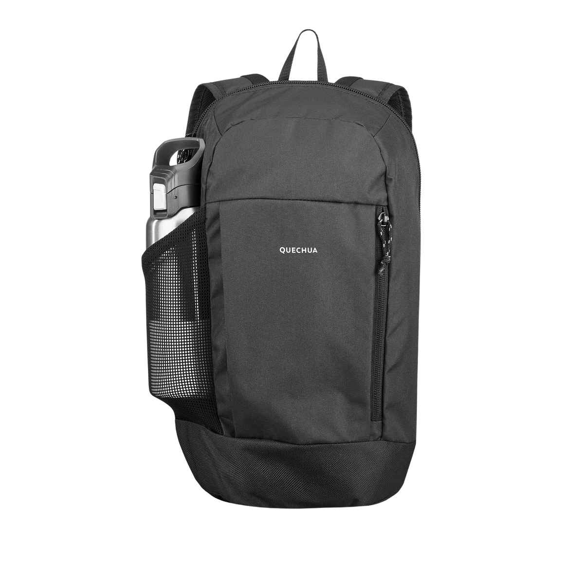 Decathlon | Quechua Unisex Solid Polyester 10 L Backpack - Black