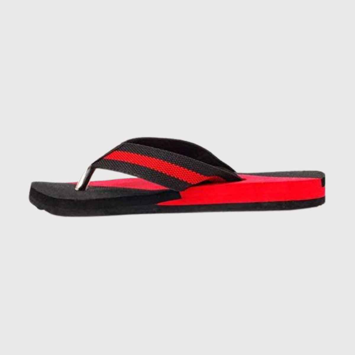 Sparx Fabricated Slipper Sfg 14 Black-Red For Men Size-10