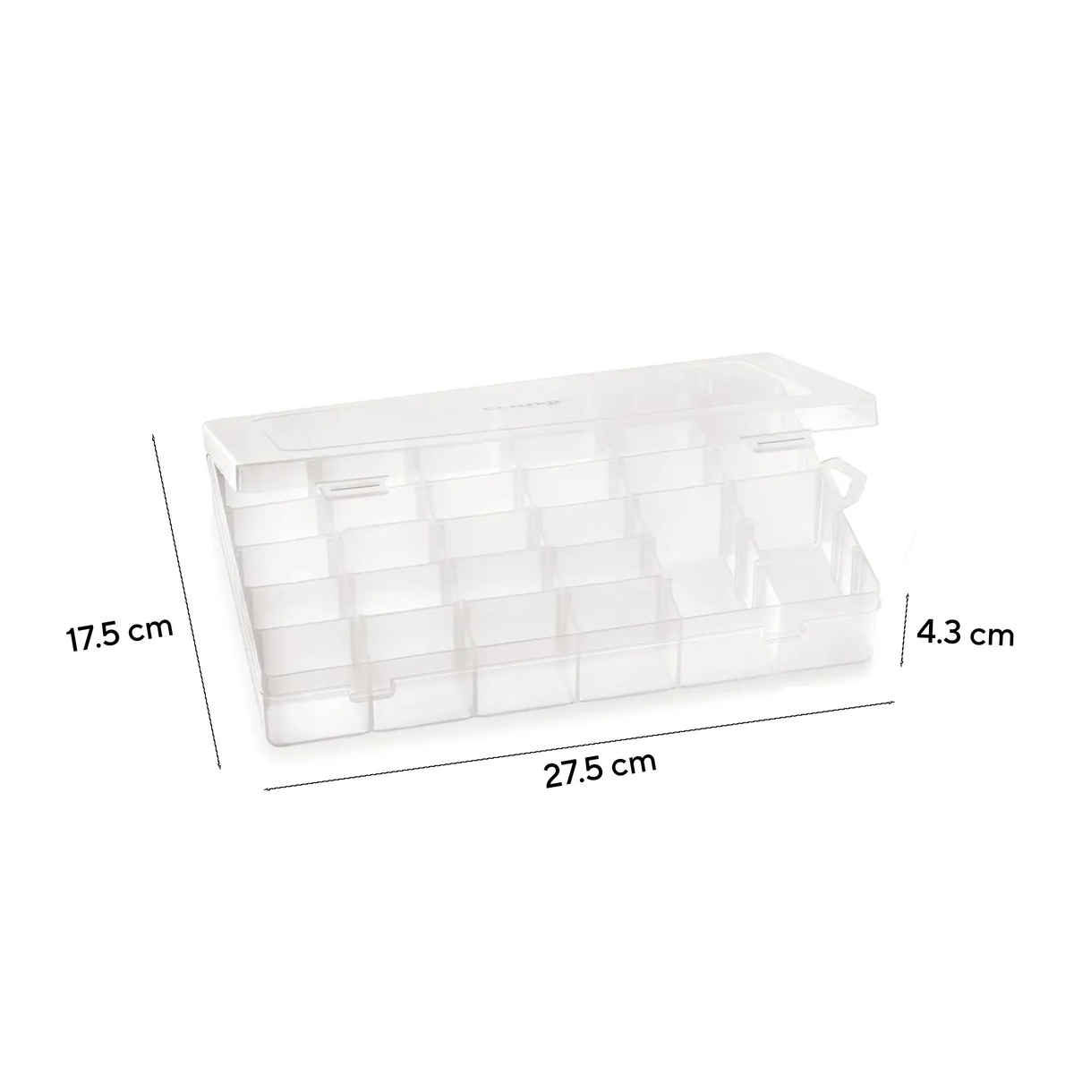 Clazkit Plastic 36 Grid Cells Multicolorpurpose Organizer Rectangular Storage Box