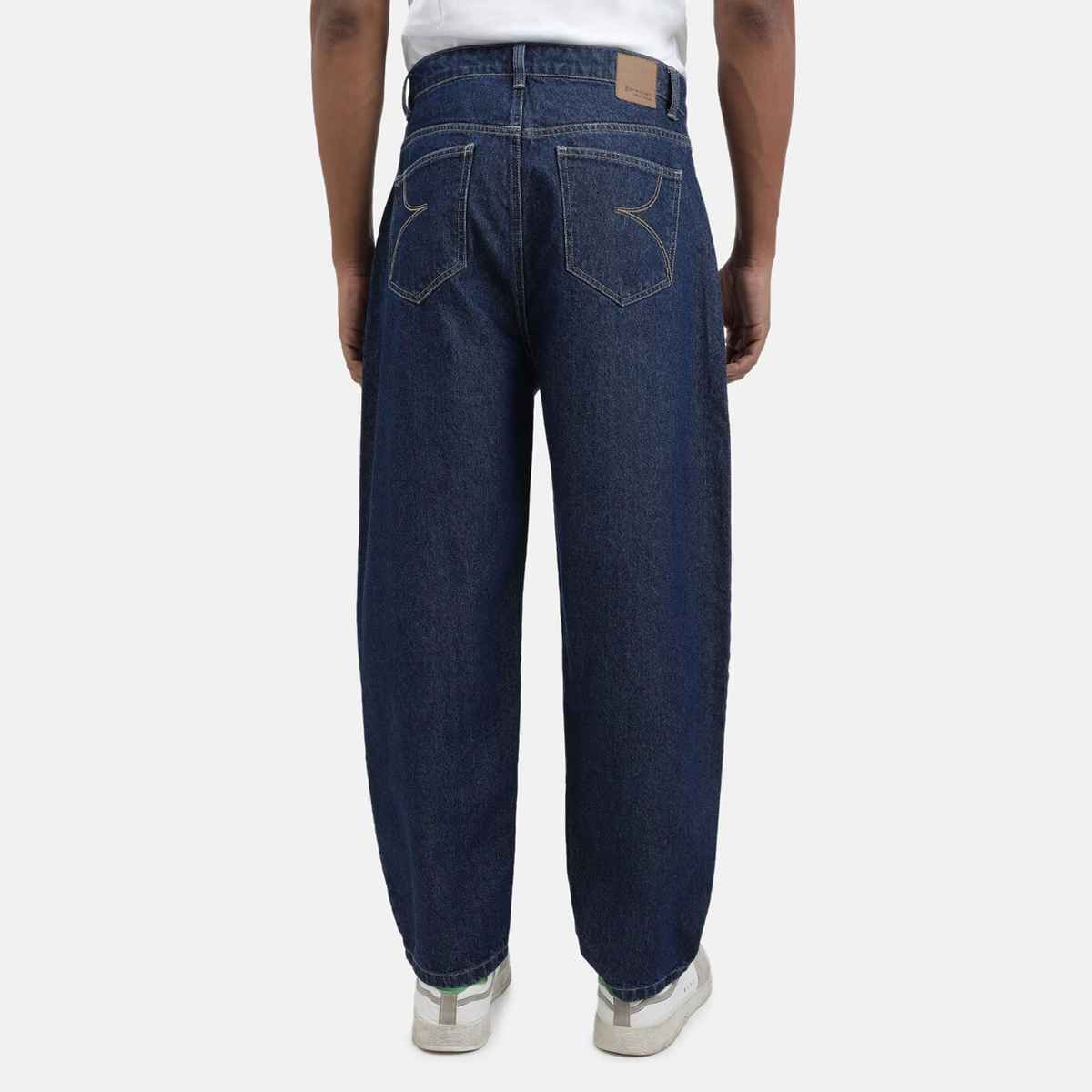 Bene Kleed Men's Baggy Fit Jeans | Blue - 34