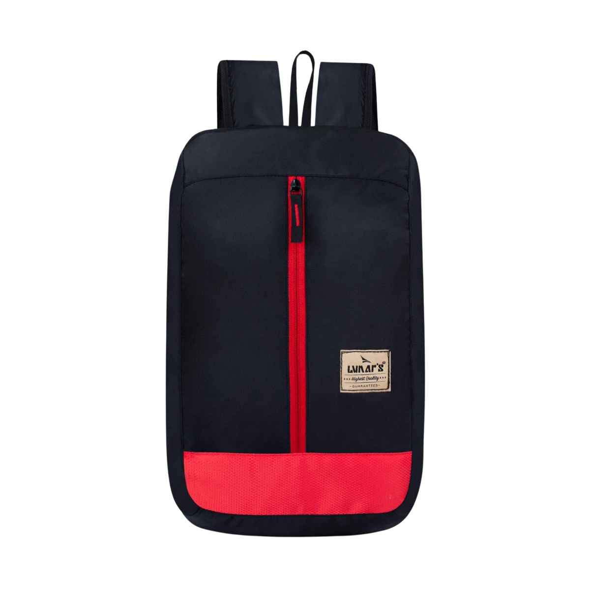 Lunar's Unisex Solid Polyester 12 L Backpack | Black and Red