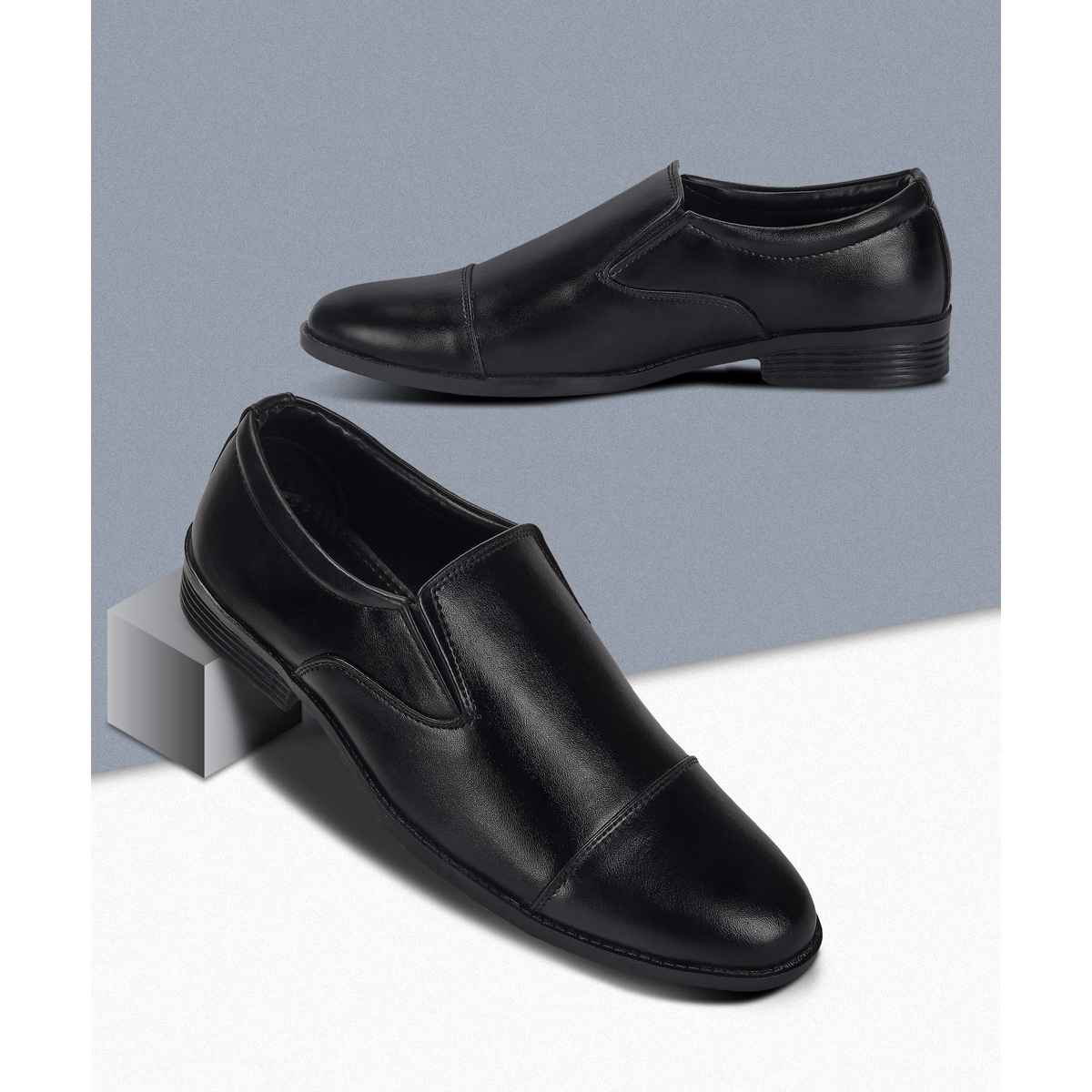 Paragon Men's Black Pvc Formal Shoes K11241G UK 7