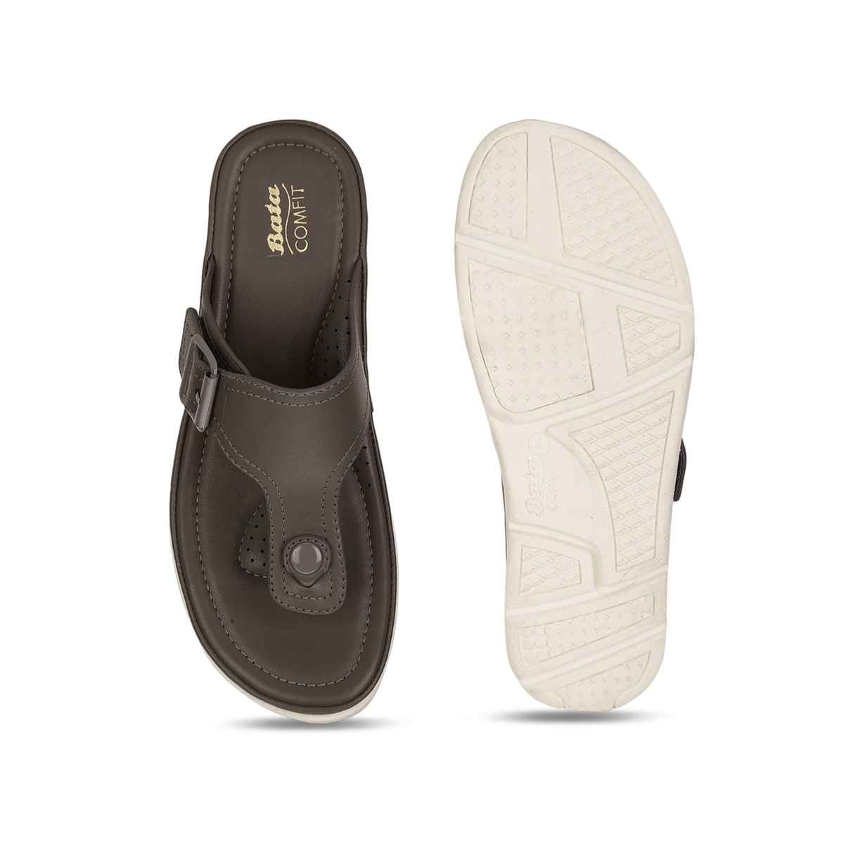 Bata Comfit Grey Sandal For Women | UK 4