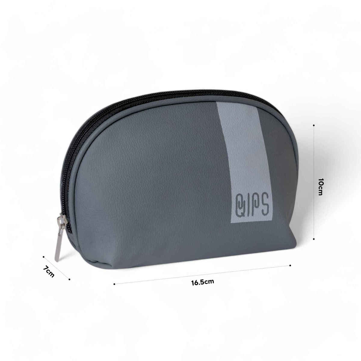 QIPS Unisex Solid PU 6 L Travel Pouch | Grey