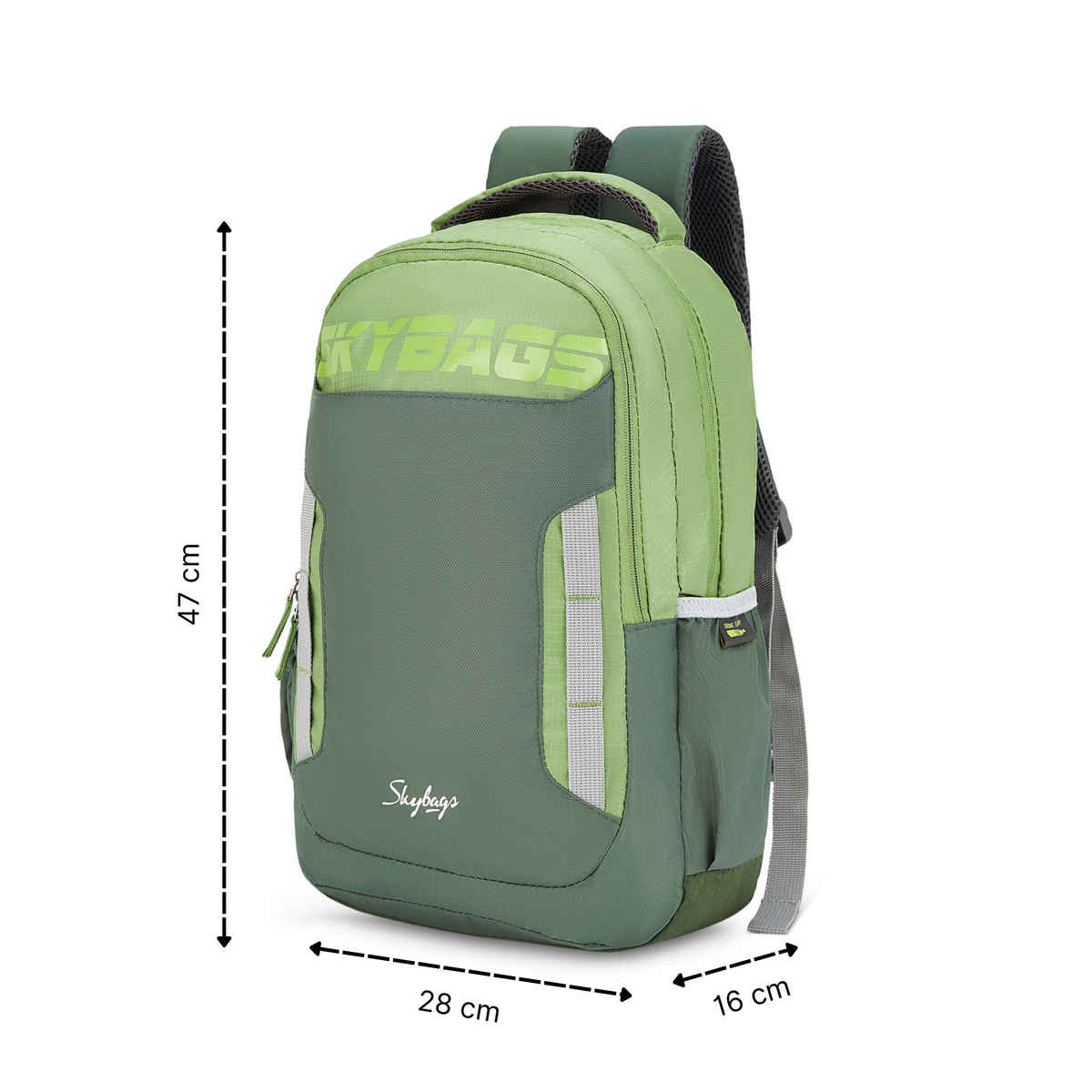 Skybags Unisex Polyester 22 L Backpack | Green