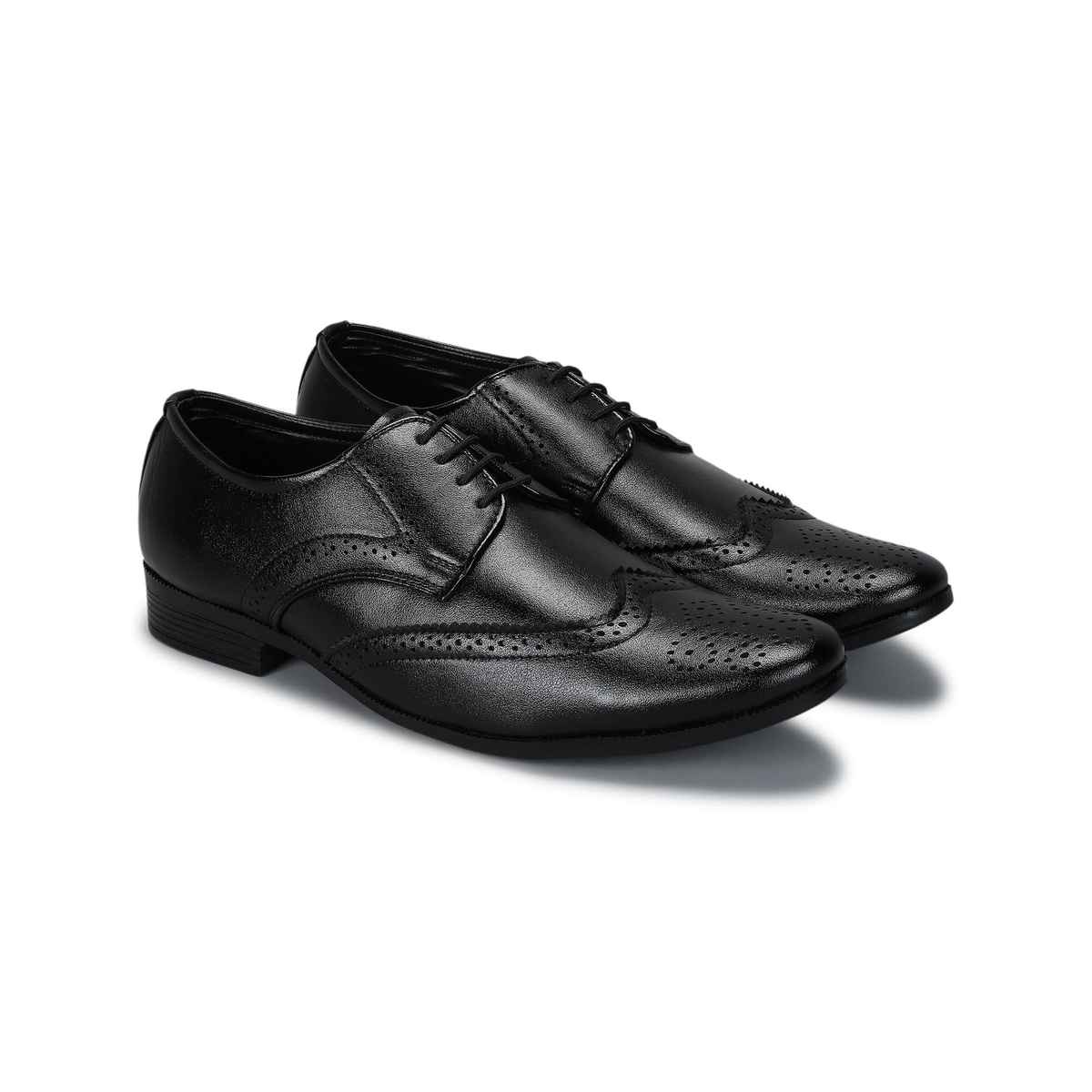 Paragon Men's Black Pvc Formal Shoes K11242G UK 7