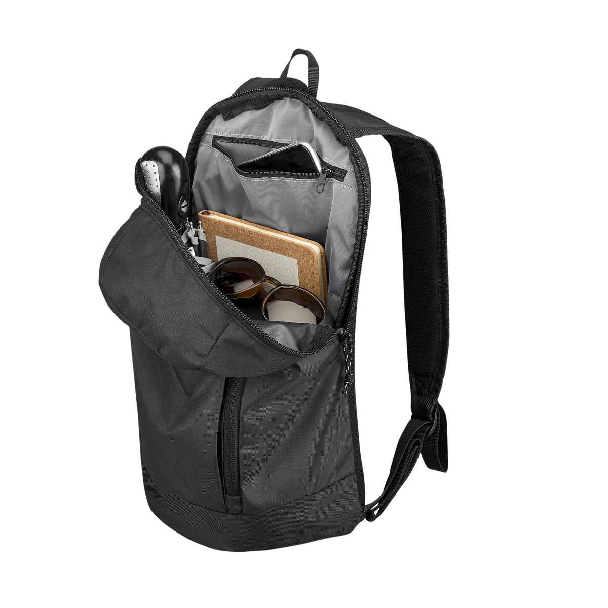 Decathlon | Quechua Unisex Solid Polyester 10 L Backpack - Black