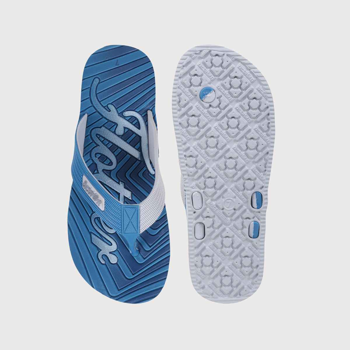 Action Eva Flotter Mens Slippers | Uk | 7 | Light Grey