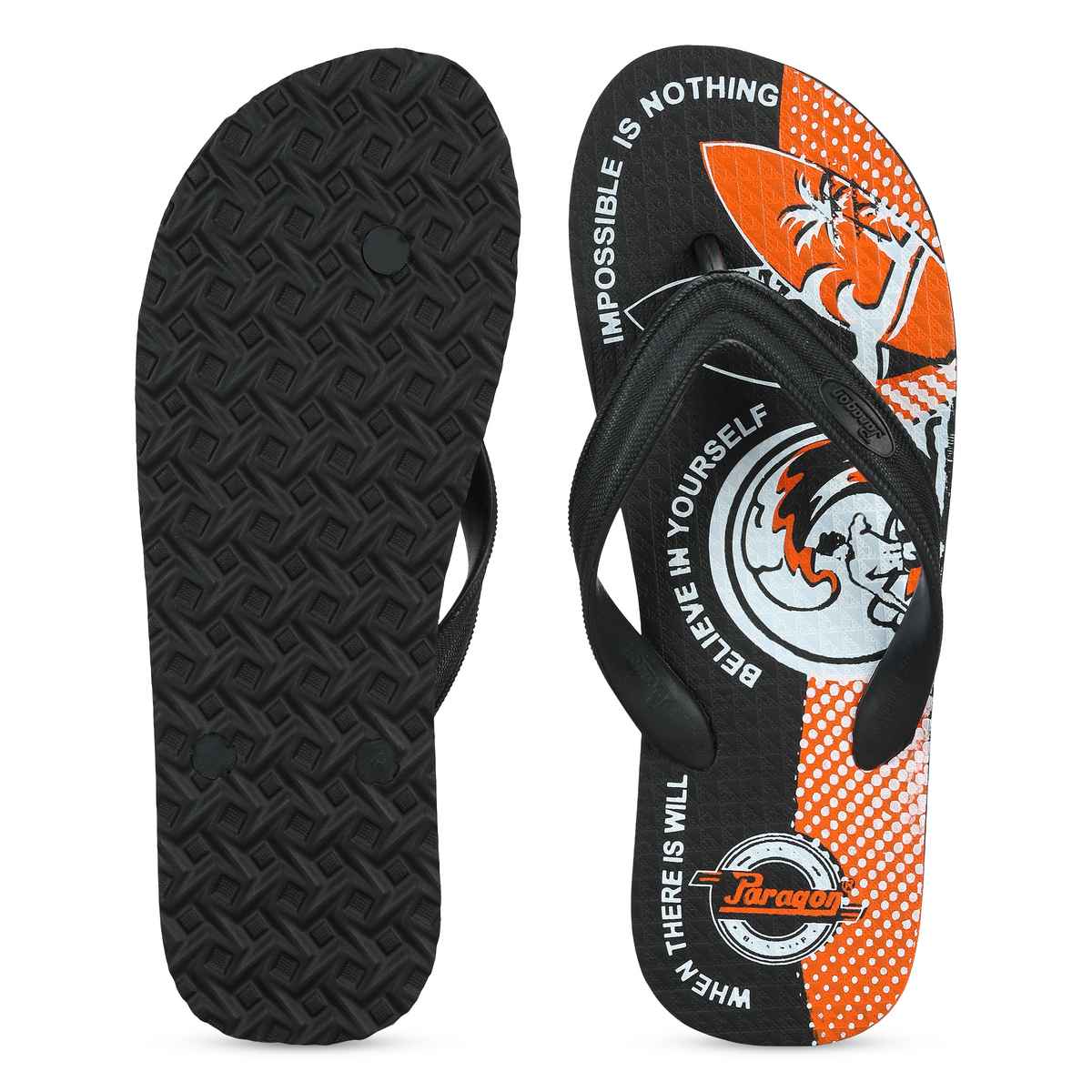 Paragon Men's Orange Hwk Slippers HWK3720G UK 6