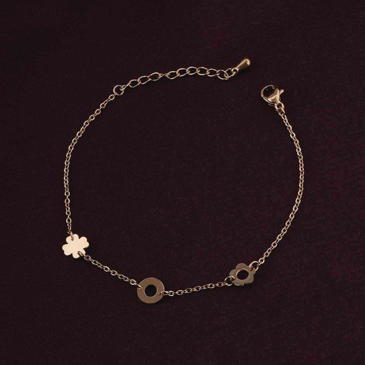 Palmonas Flower Charm Bracelet For Womens | Waterproof And Anti-Tarnish