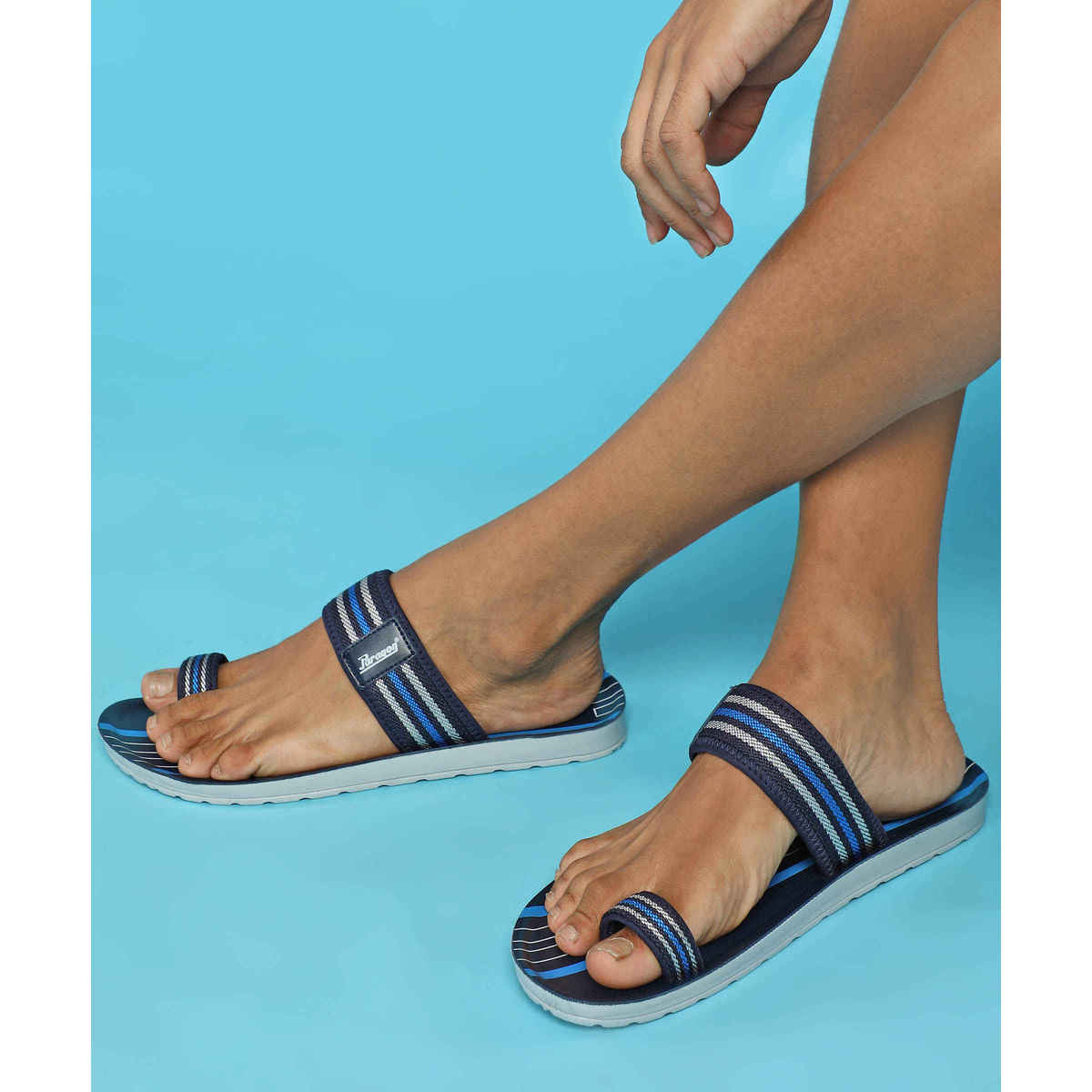 Paragon Men's Blue Pu Slippers PUK2226G UK 6