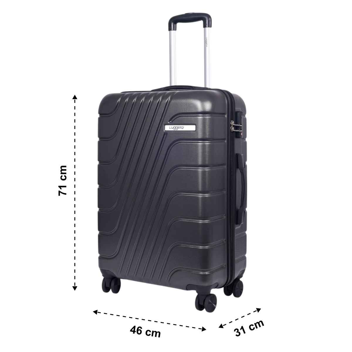 Luggero Eternal Trolley Bag | Dark Grey - S