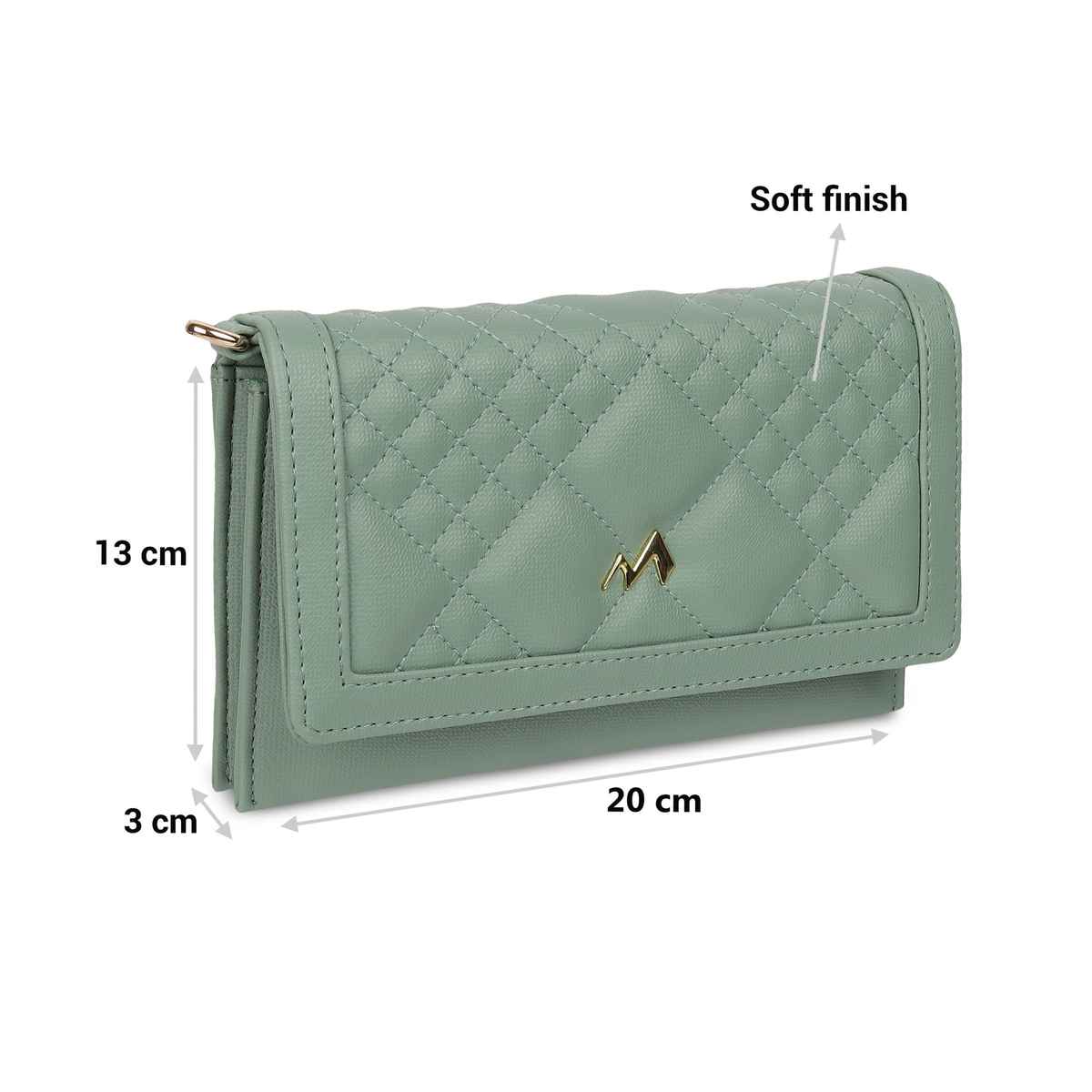 Metro Lightgreen Synthetic Wallet for Women | 95-116-60