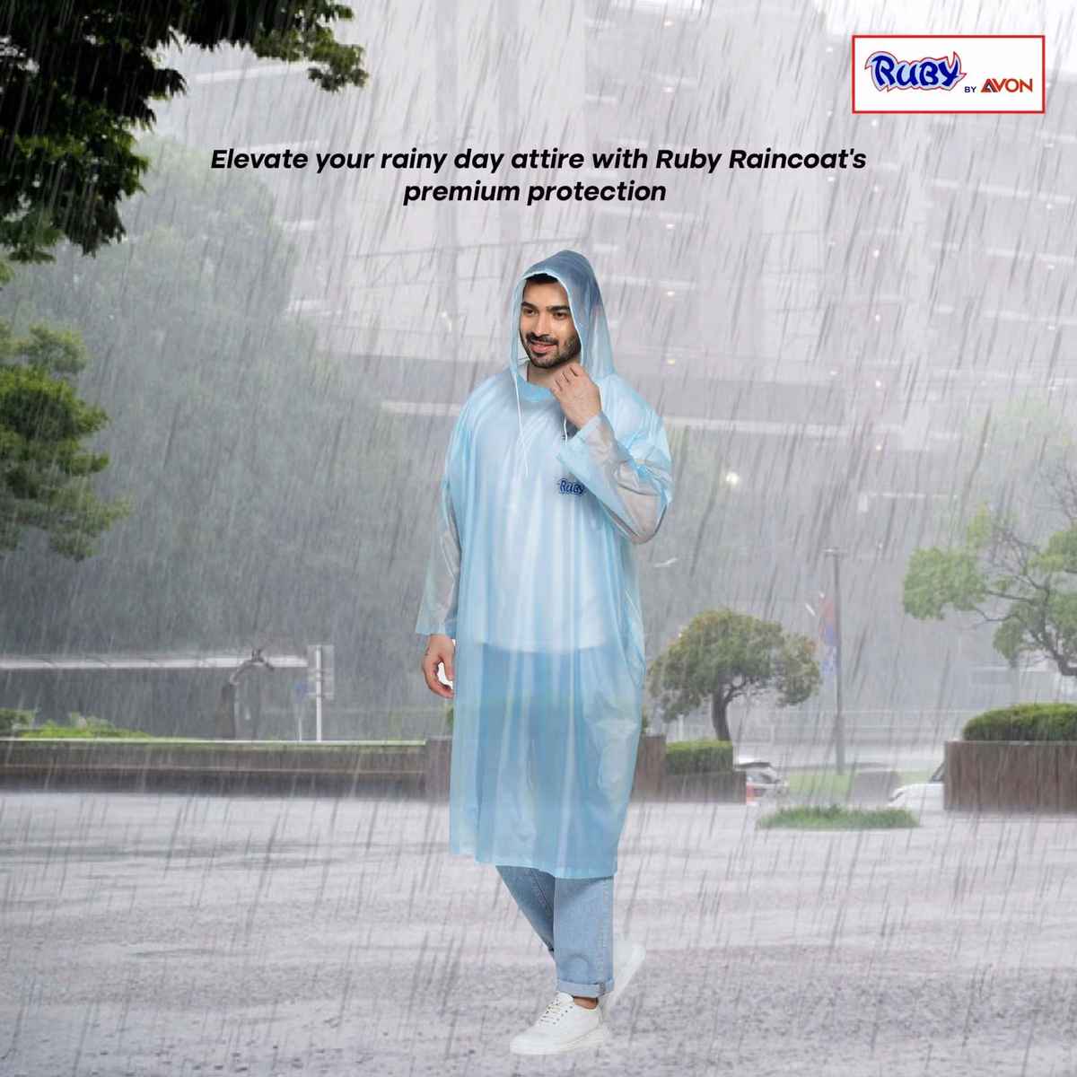 Fendo Disposable Free Size Unisex White Poncho Combo