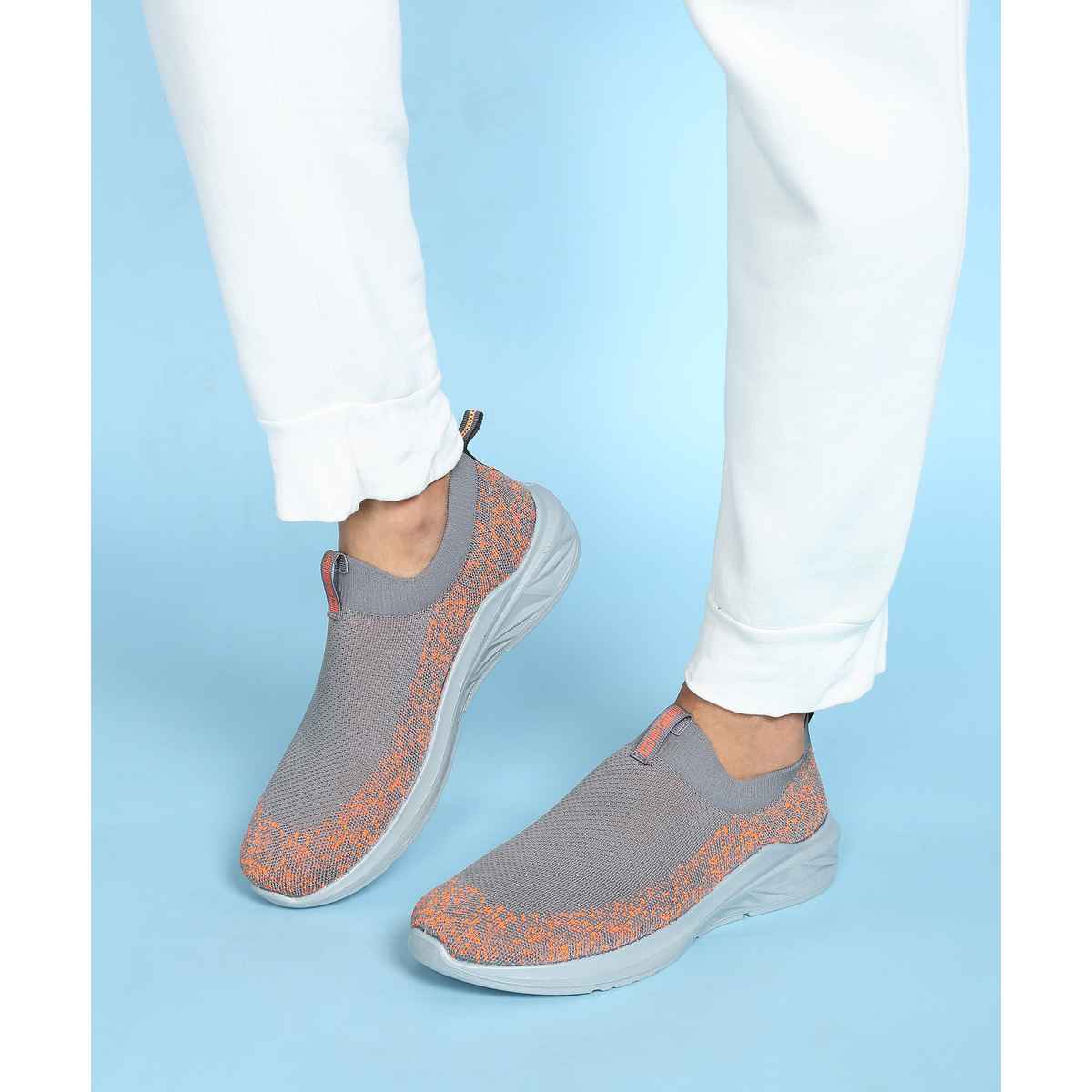 Paragon Men's Grey Pu Sports Shoes PUK3504GS UK 8