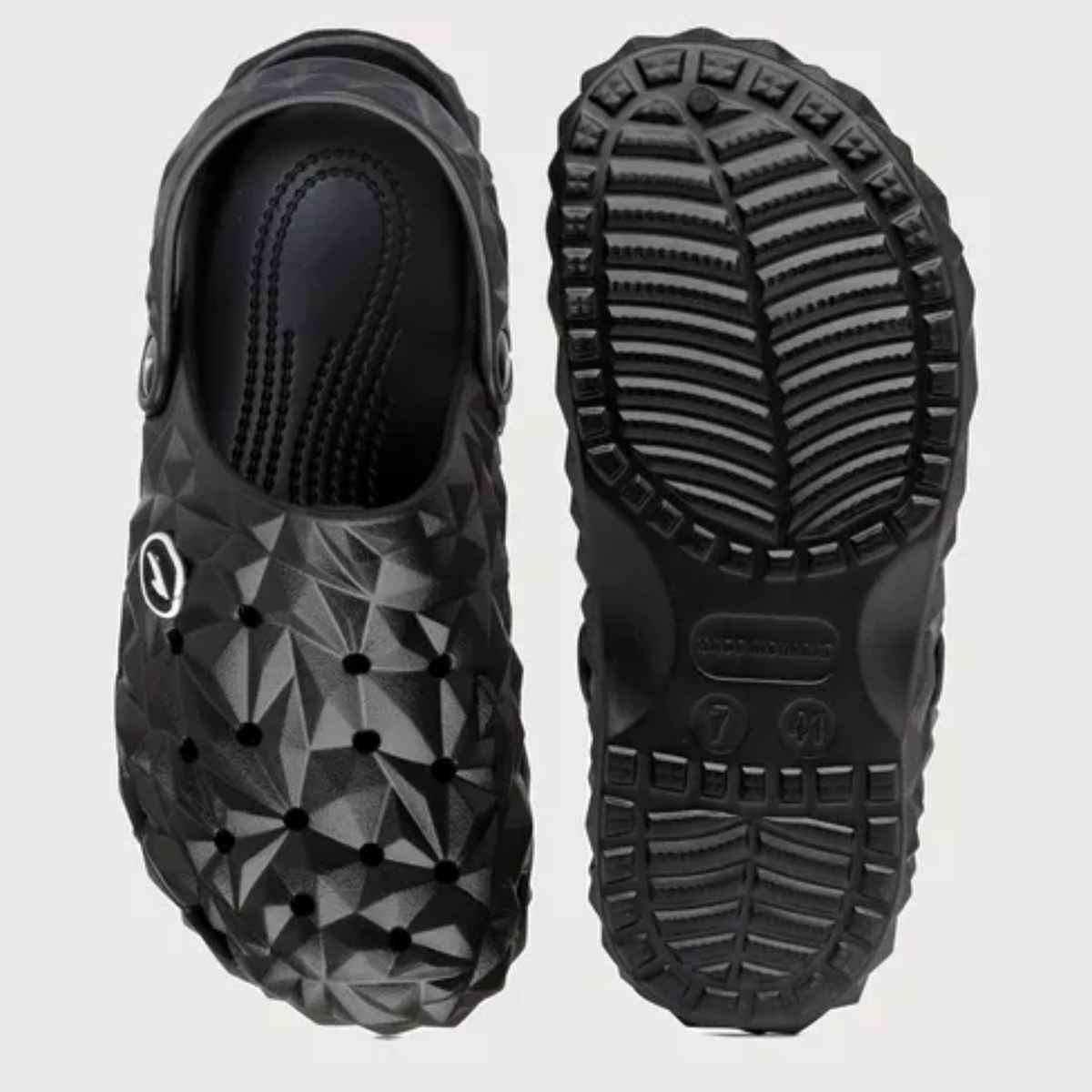 Asian Men s Agc-16 Black Stylish Clogs | UK - 7