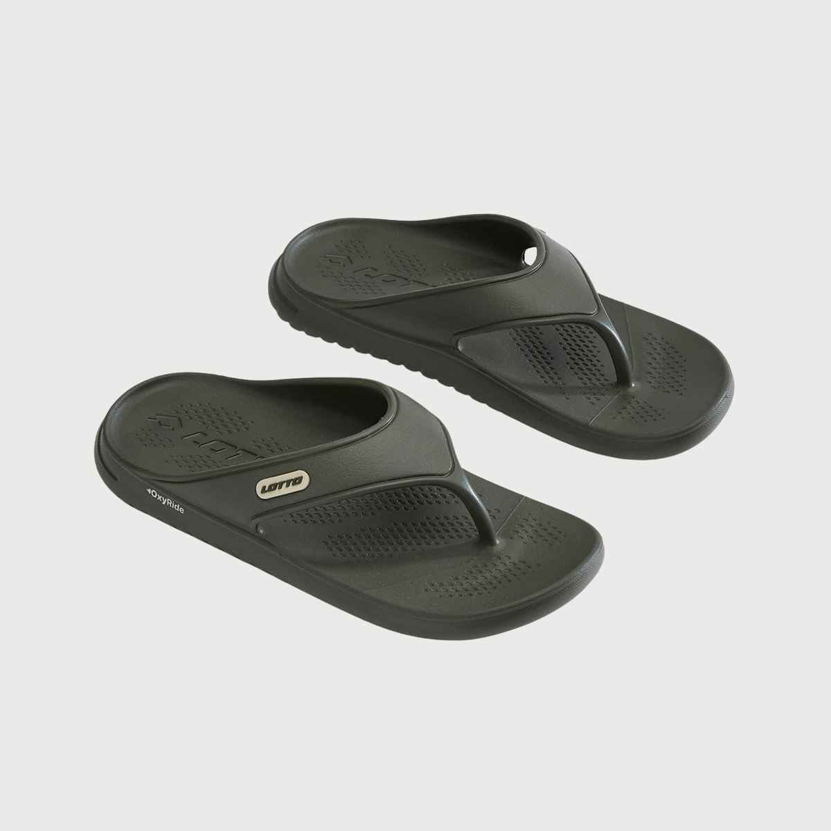 Lotto Men's Flip-Flops Momentum Rifle | Green-Sandshell - UK 6