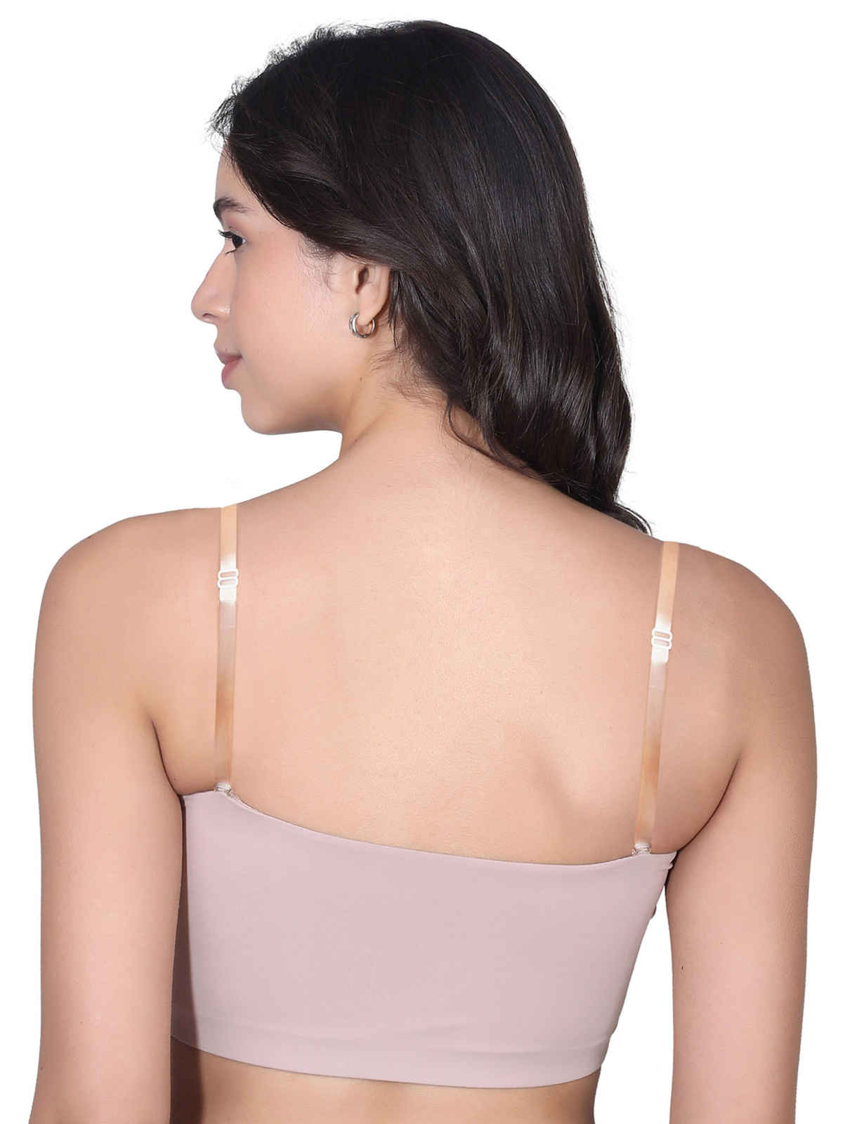 D'Chica Women's Nylon Elastane Bra Strap | Adjustable | Transparent - Free Size