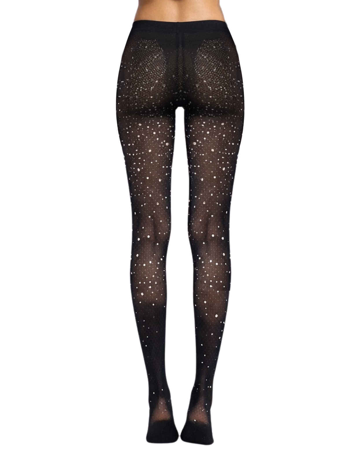 D'Chica Women's Pearl Stockings | Black - FS