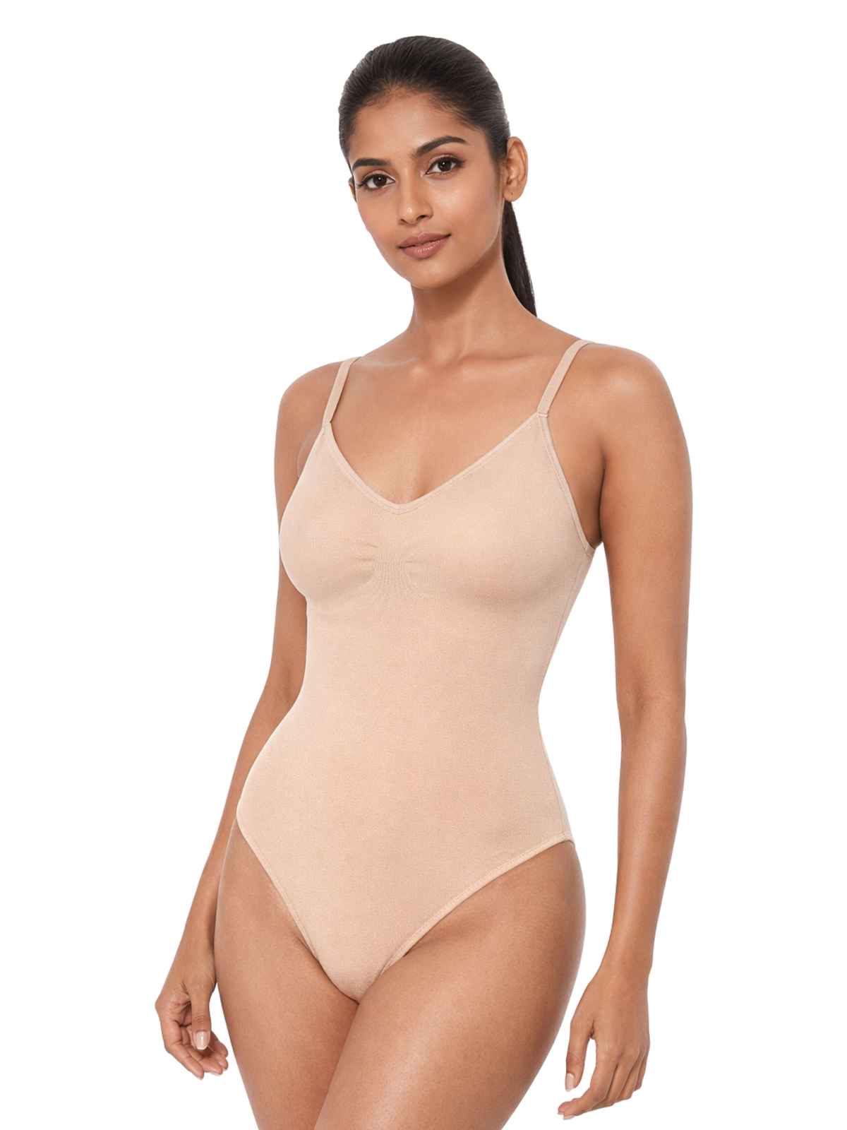 D'Chica Women's Bodysuit Shapwear | Skin - S-M