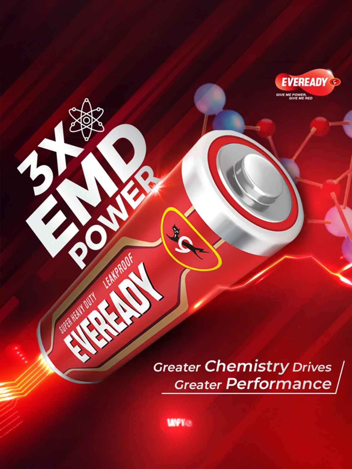 Eveready Carbon Zinc AA | 3X EMD Power
