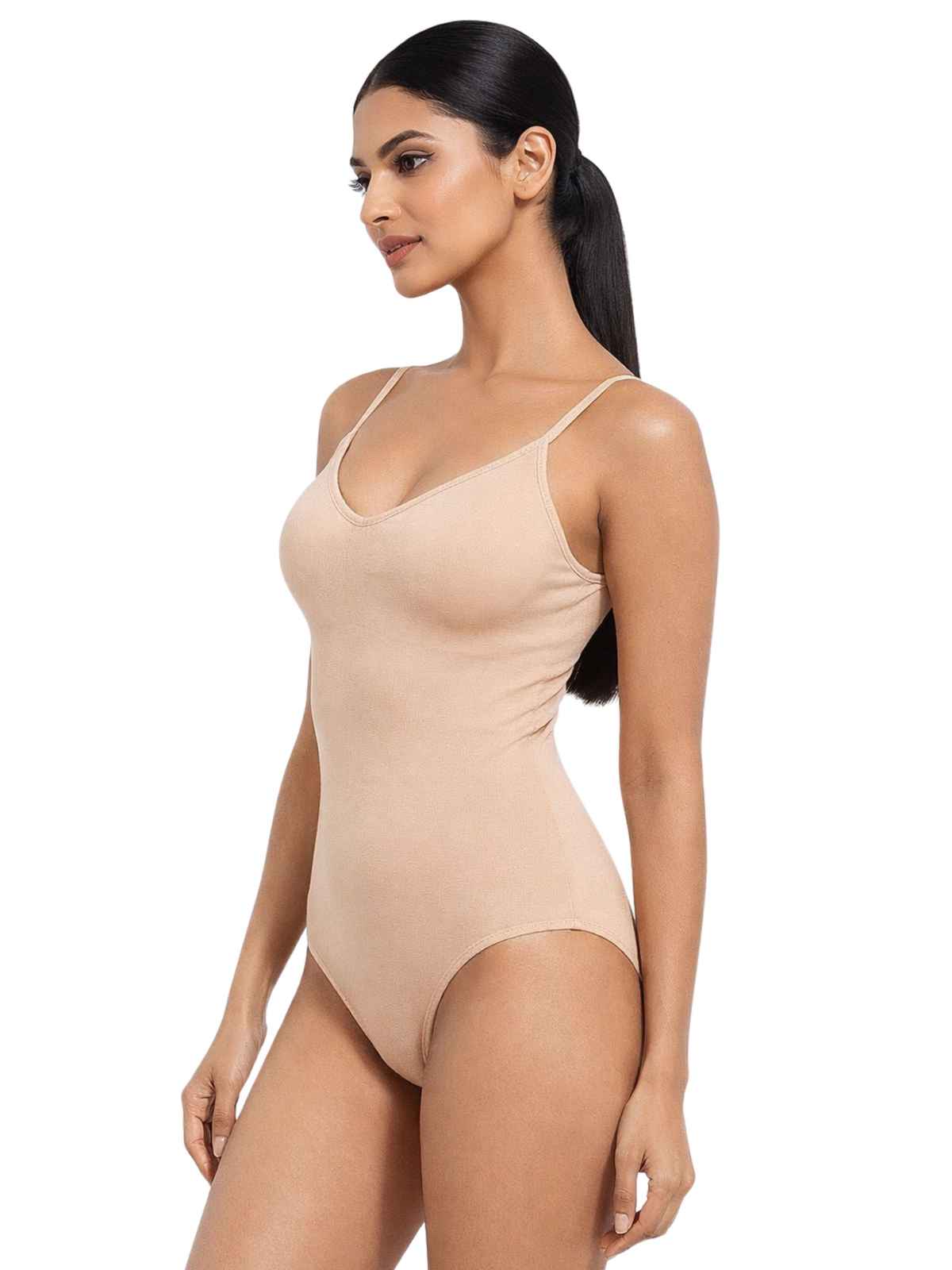 D'Chica Women's Bodysuit Shapwear | Skin - L-XL