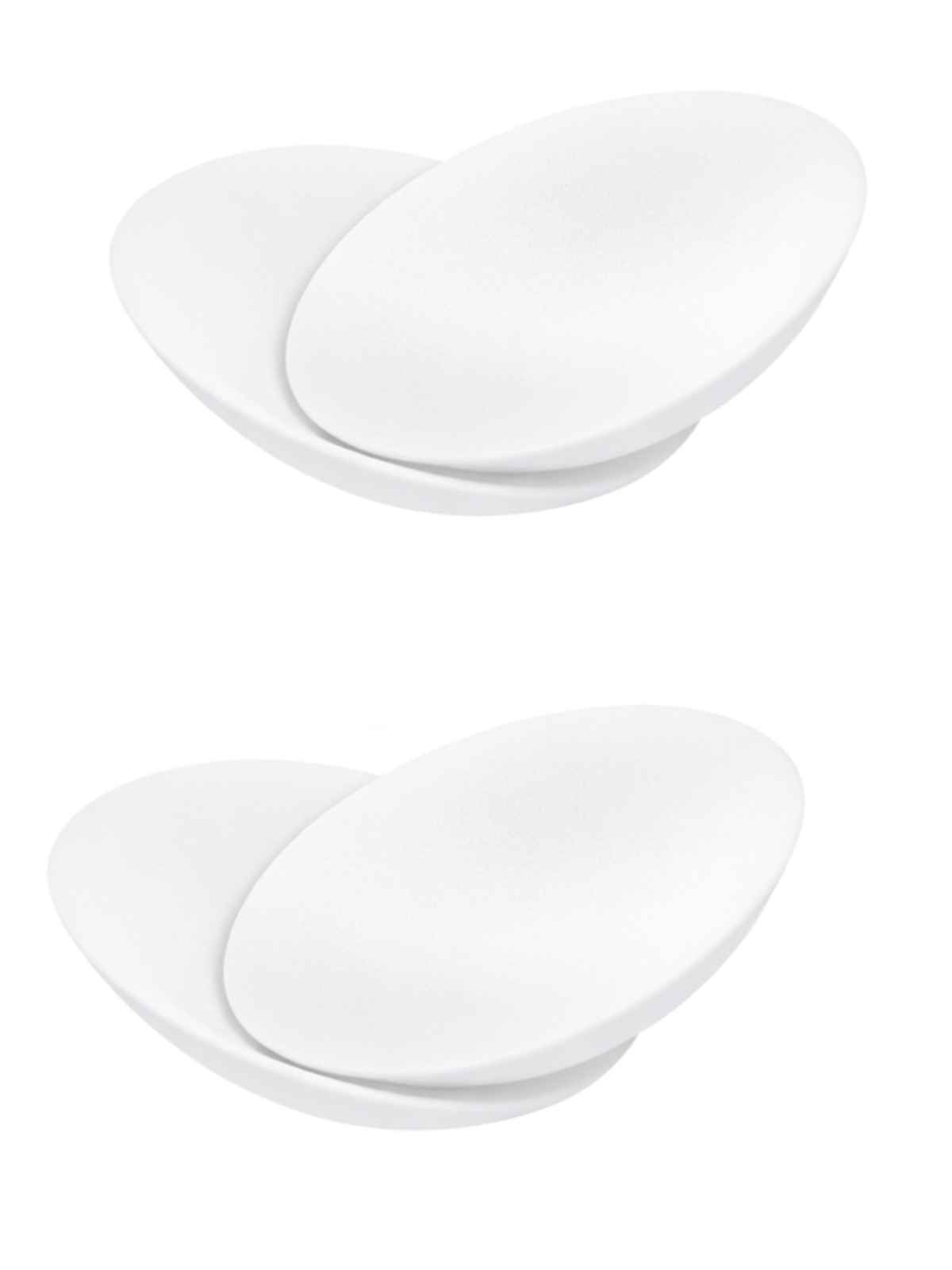 D'Chica Women's Removable Bra Pads | Soft Washable | White - XL-3XL