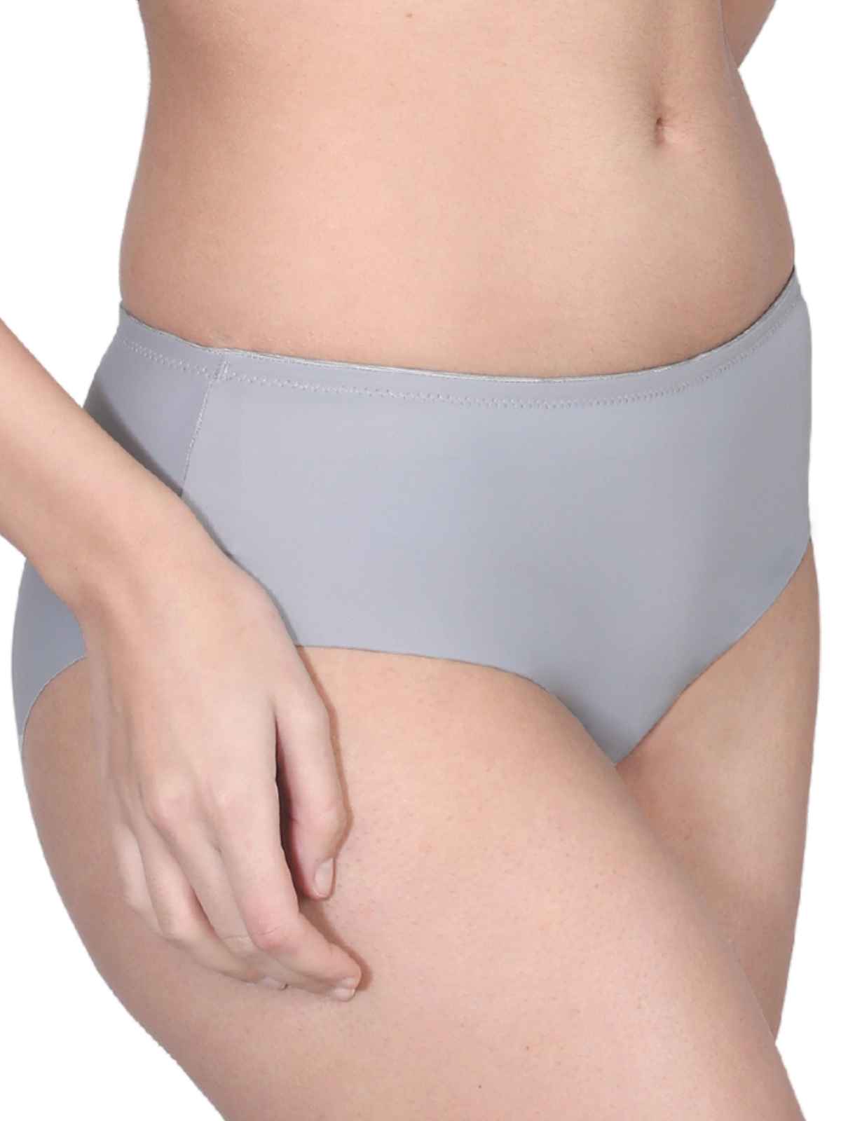 D'chica Women's Seamless Hipster Panty | Cotton Crotch, Full Coverage | Assorted - L