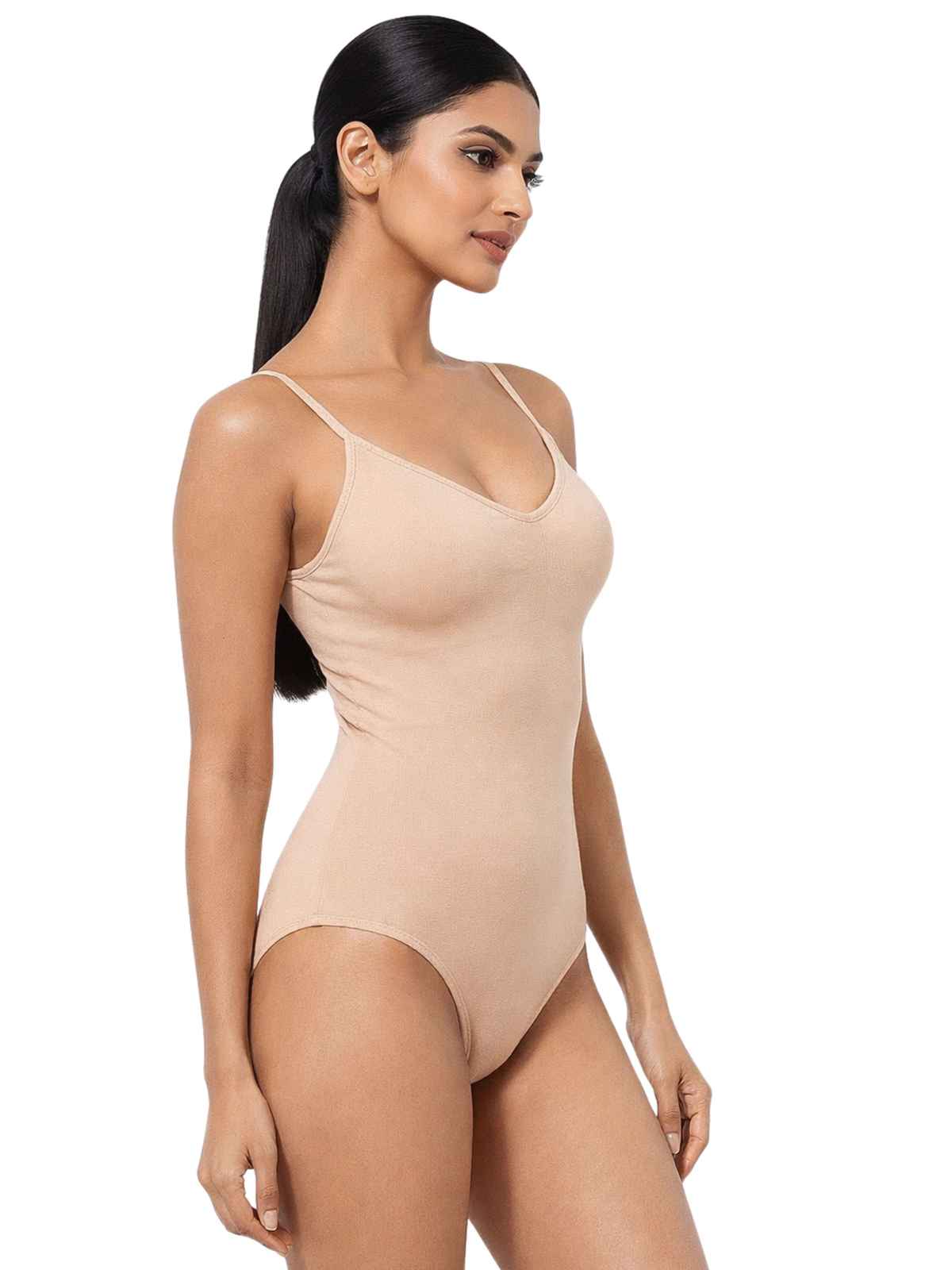 D'Chica Women's Bodysuit Shapwear | Skin - S-M