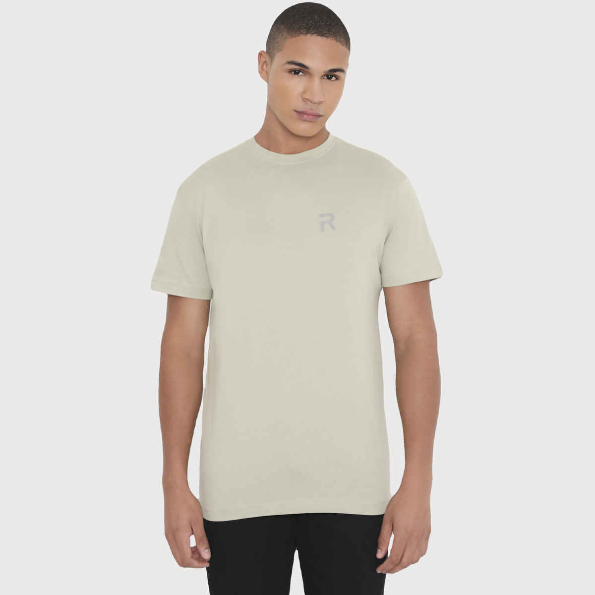Rivolta Men's Round Neck T-Shirt | Cream 003 | M