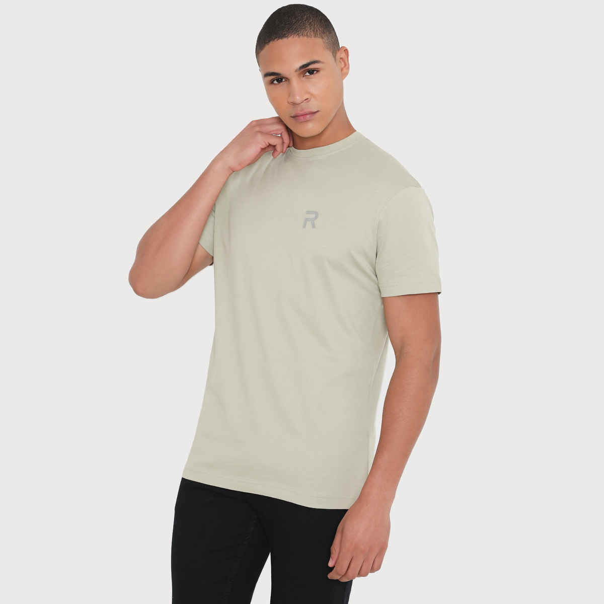 Rivolta Men's Round Neck T-Shirt | Cream 003 | M