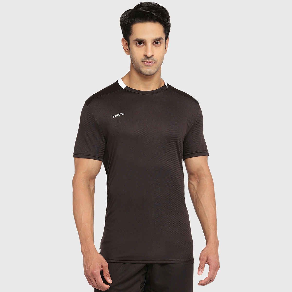Decathlon | Kipsta Unisex Football T-Shirts | Black - L
