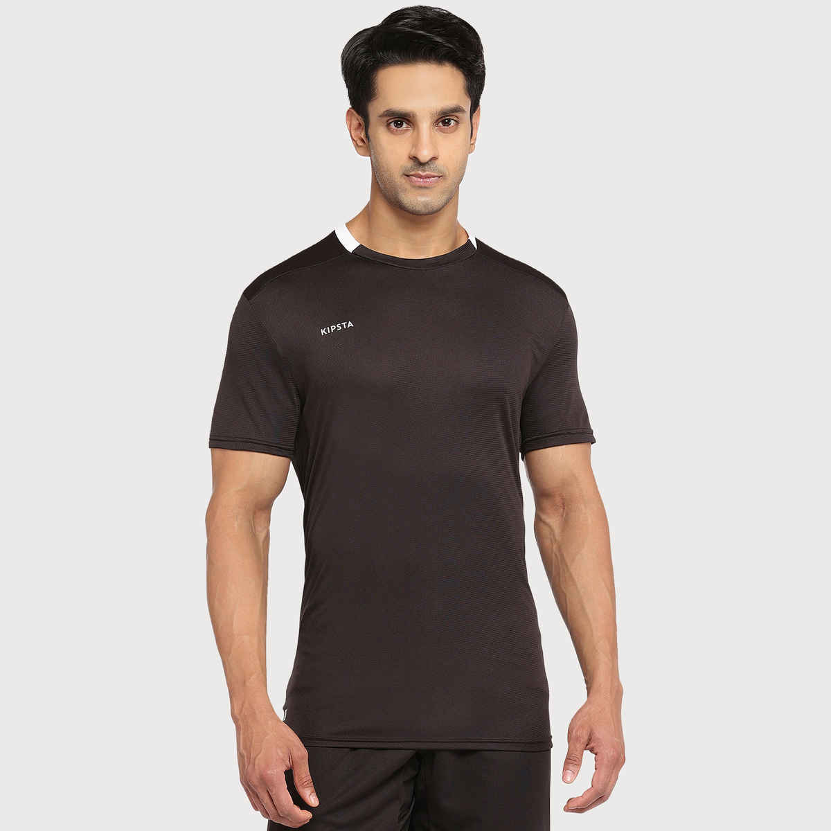Decathlon | Kipsta Unisex Football T-Shirts - Black - XL