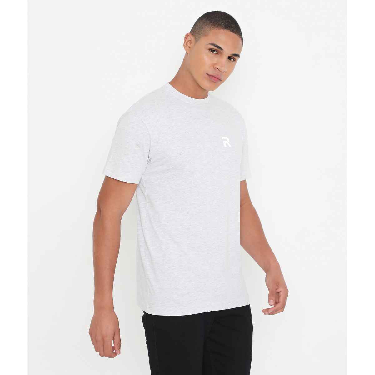 Rivolta Men's Round Neck T-Shirt | White 001 | XXL