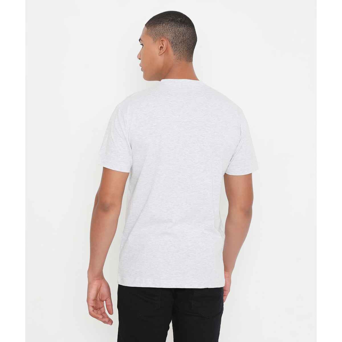 Rivolta Men's Round Neck T-Shirt | White 001 | XXL