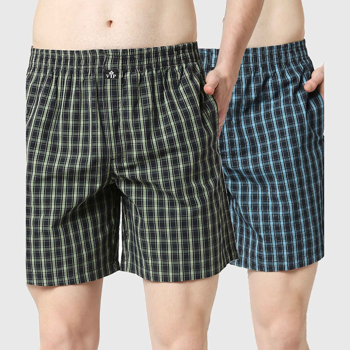 Vip Striker Checkered Pocket Boxer Shorts | Assorted | XXL