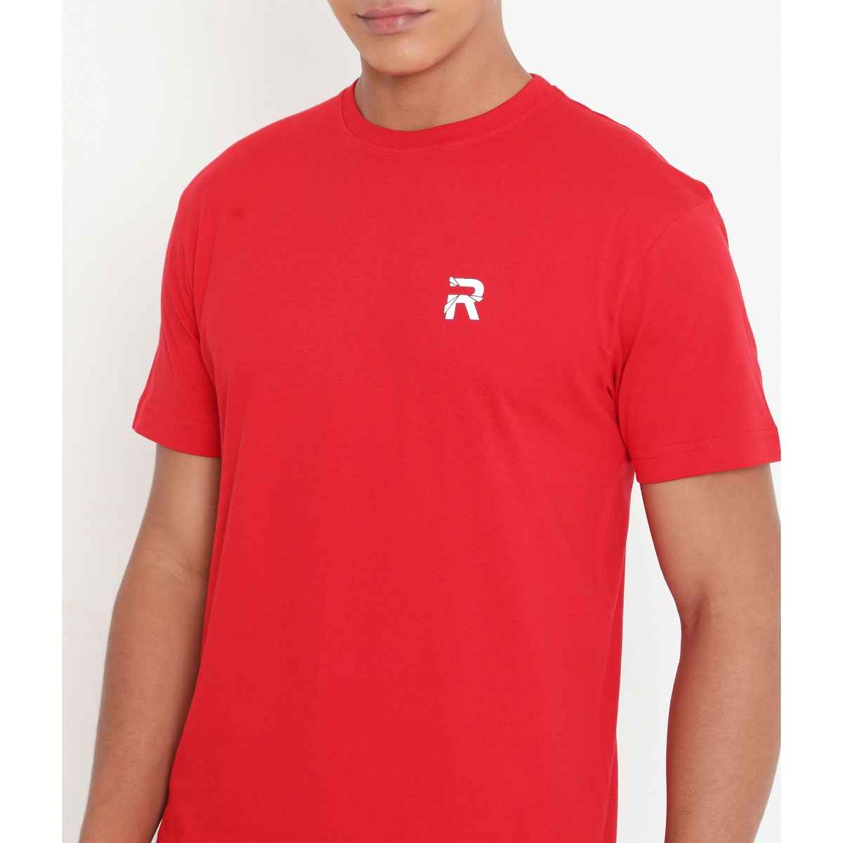 Rivolta Men's Round Neck T-Shirt | Red 001 | XXL