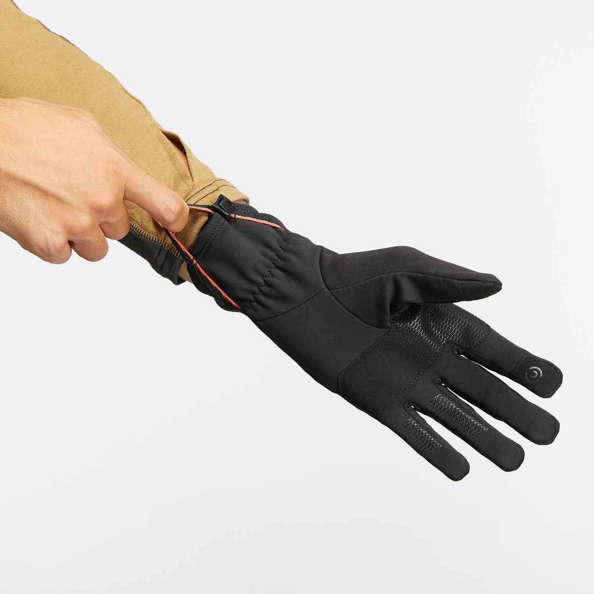 Decathlon | Forclaz Unisex Solid Polyester Winter Gloves | Black - L