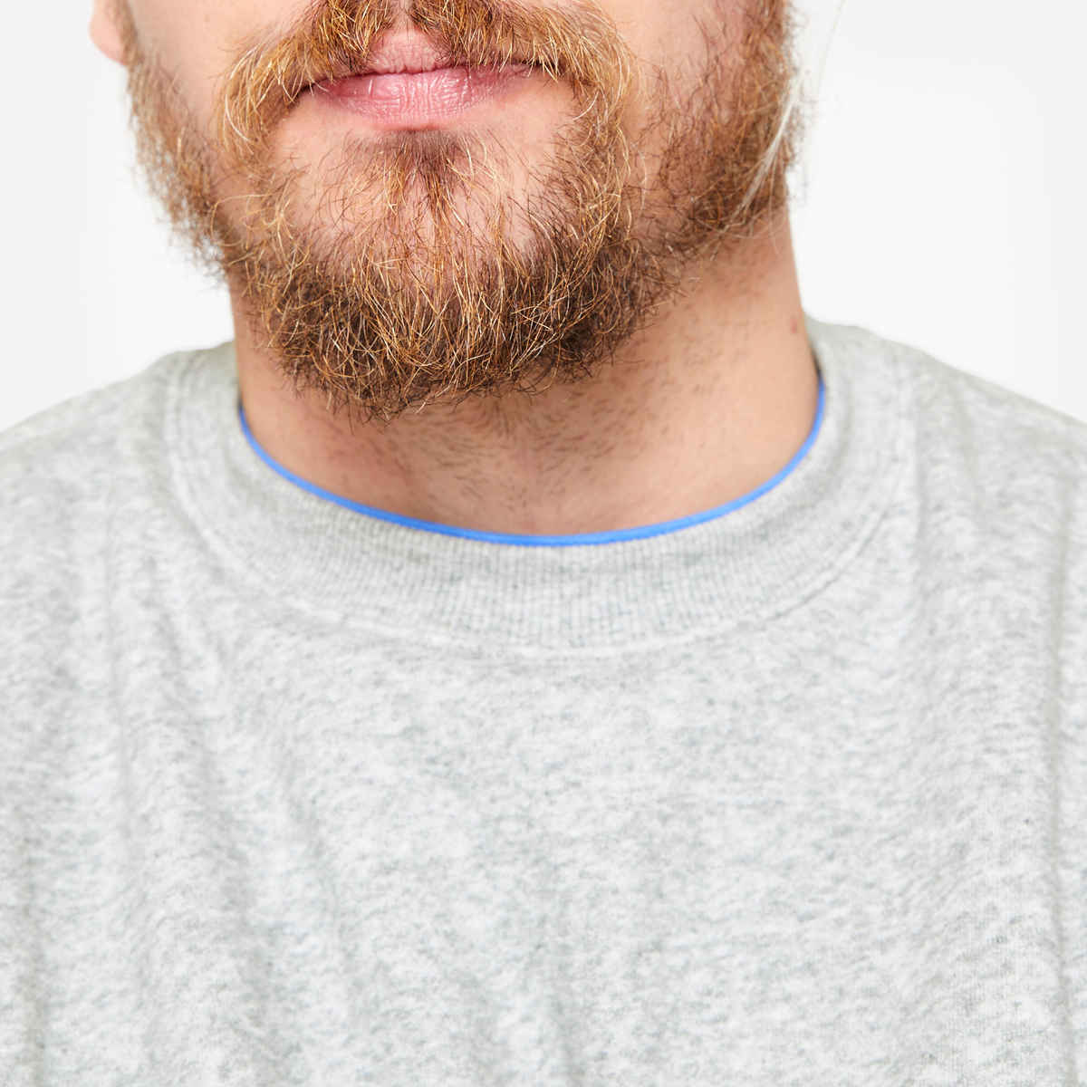 Domyos By Decathlon Men's Warm Round Neck Sweatshirt | Grey - 2XL